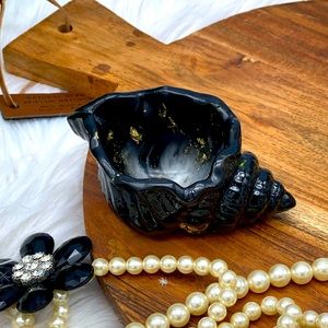 Handmade Resin Conch shell Ring Trinket Dish